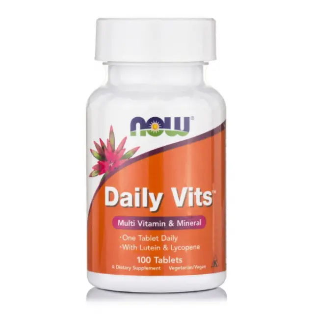 Now Foods Daily Vits Πολυβιταμίνη για Ενέργεια 100 ταμπλέτες