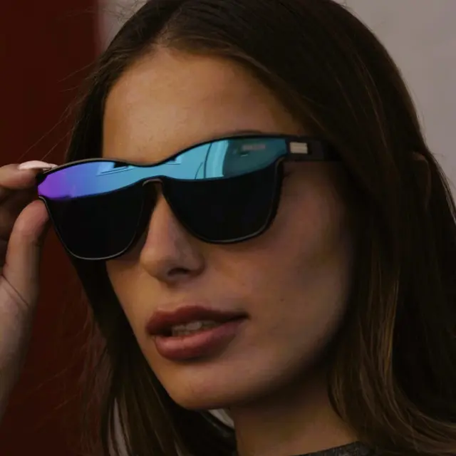 Ghetto Cat Eye Sunglasses ClearBlue Frame For Women 2