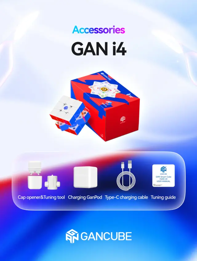 GAN i4 Leap Bluetooth Smart Cube 3x3 (Frosted) 3