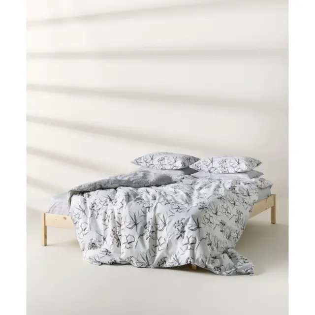 Σετ Σεντόνια Υπέρδιπλα 4 Τεμαχίων Kentia Incu White- Black 240x270
