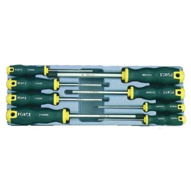 SET ΚΑΤΣΑΒΙΔΙΑ TORX ΜΕ ΤΡΥΠΑ 8τμχ FORCE