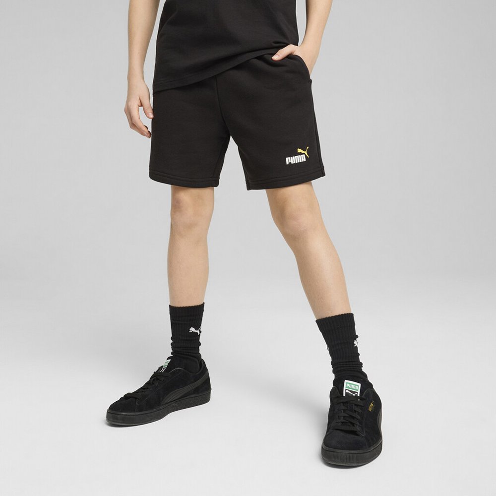 Puma Ess Logo 2 Color ΠΑΙΔΙΚΗ ΒΕΡΜΟΥΔΑ (685826-56) - Μαύρο-Κίτρινο - 7-8 ετών