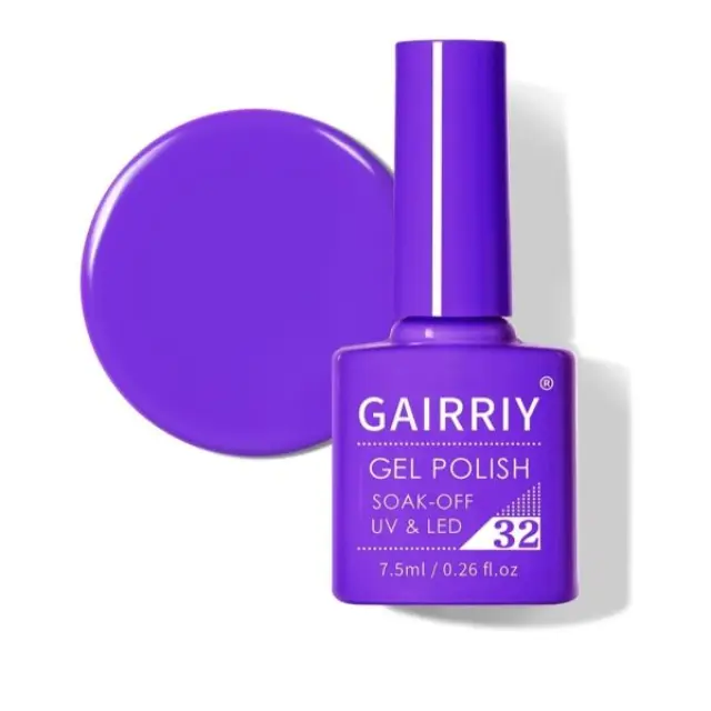 Ημιμόνιμο επαγγελματικό βερνίκι GAIRRIY 7.5ML - 0.26FL.OZ 32
