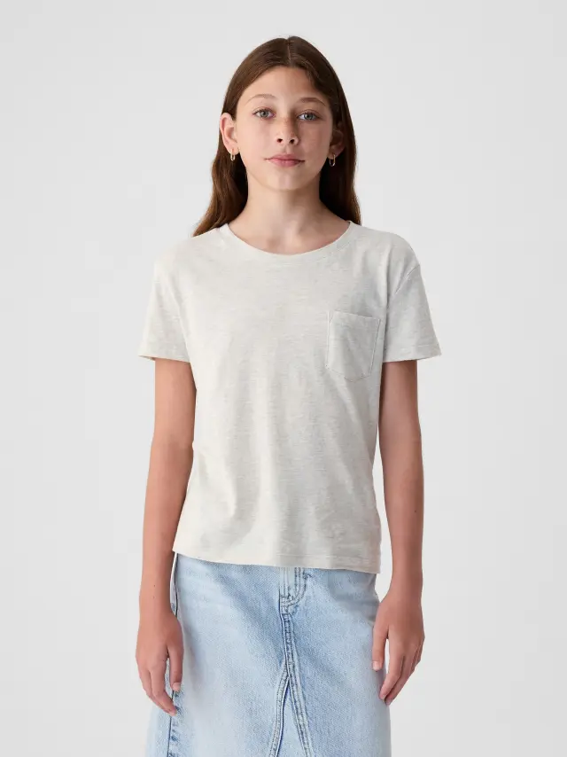 Γκρι Παιδική Vintage Μπλούζα light grey heather