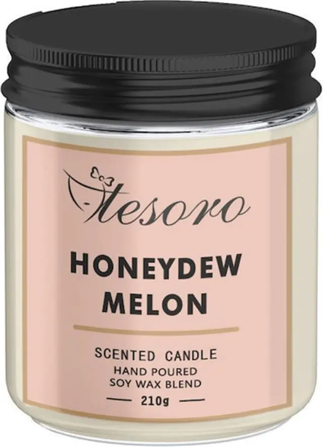 Αρωματικό Κερί σε Βάζο με Άρωμα Honeydew Melon 210gr / 582356 (Tesoro)