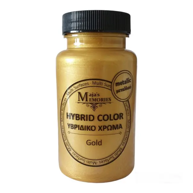 Υβριδικό Μεταλλικό χρώμα Maja's Memories,100ml, Gold