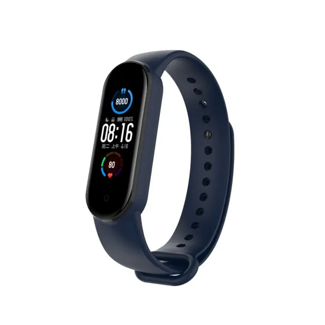 Λουράκι Σιλικόνης για Mi Band 5/6/7 - Dark Blue