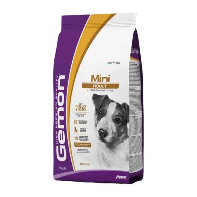 Gemon Adult Mini Ξηρά Τροφή για Σκύλους με Κοτόπουλο & Ρύζι 3kg
