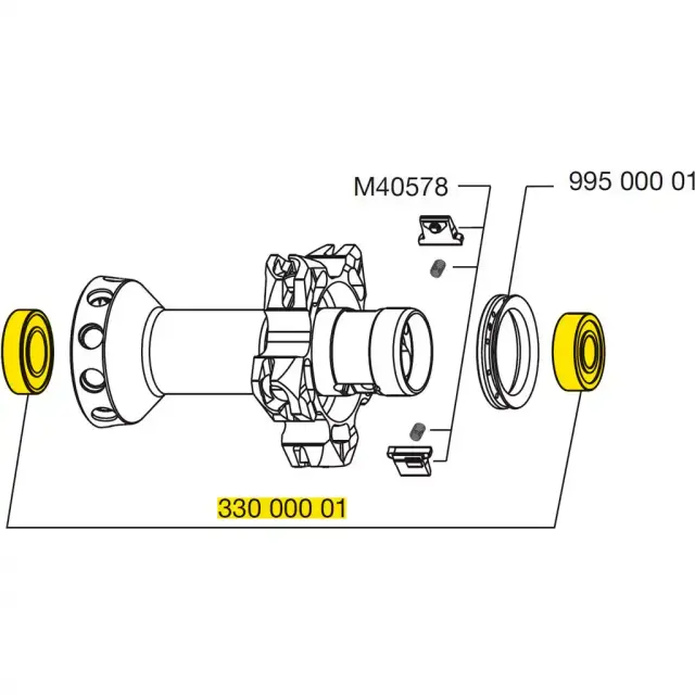 ΡΟΥΛΕΜΑΝ MAVIC QRM B9 ΟΠΙΣΘΙΑ