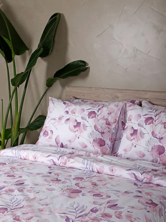 Σετ Σεντόνια Cotton Feelings 932 Lila Μονό με λάστιχο(105x205+30) Sunshine