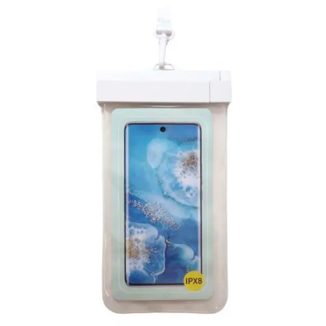 Waterproof Θήκη inos για Smartphones έως 6.9" Διάφανο-Λευκό N64879