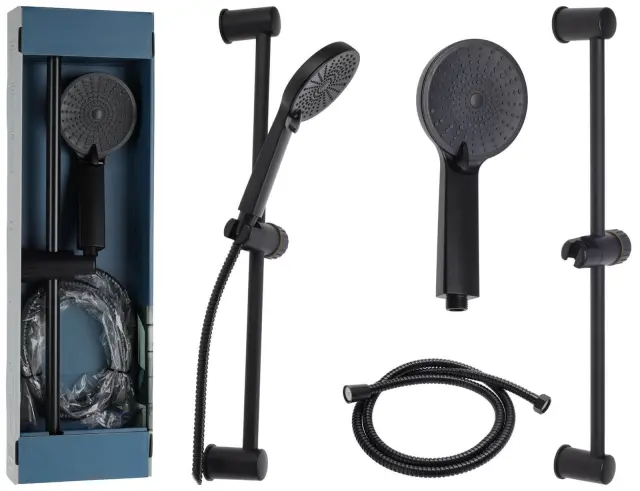 Στήλη Ντουζ Bathroom Solutions με 3 λειτουργίες και ύψος 60cm - Matt Black CF6000130