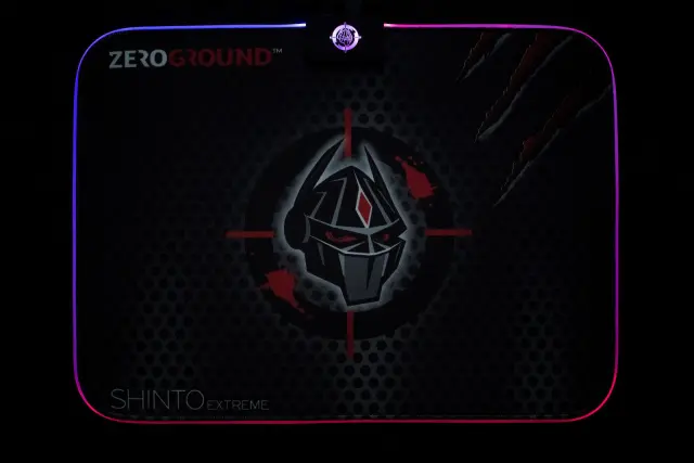 Zeroground Shinto Extreme v2 Gaming Mouse Pad Medium 350mm με RGB Φωτισμό Μαύρο 2