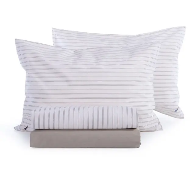 Nef-Nef Homeware Σεντόνι Σετ Υπέρδιπλο Nautica Coast 240x270 Ecru