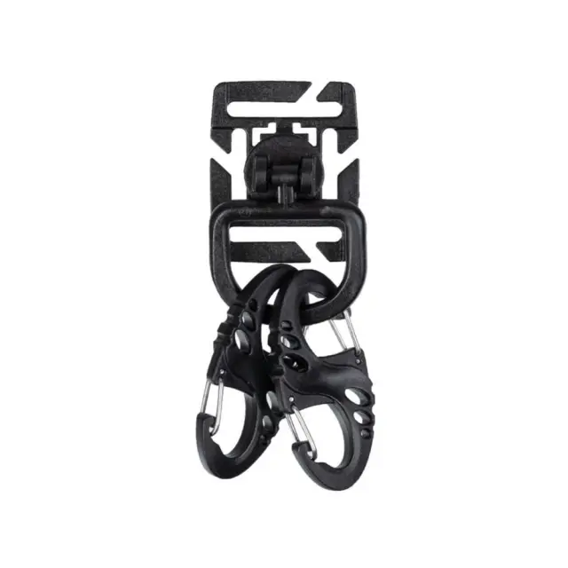 Mil-Tec Tactical Set Ultimate Black-Tactical Σετ (4 S Καραμπίνερ/2 Δακτυλίοι Duraflex D) Μαύρο - 01-Black-Μαύρο