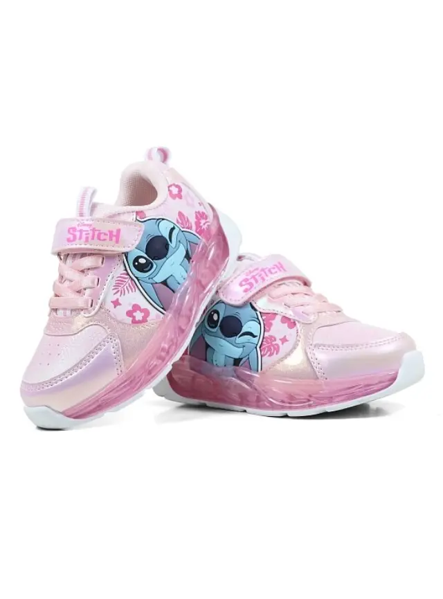 Παιδικό Παπούτσι για Κορίτσι Disney Sport Shoe Tpr with Lights Lilo & Stitch (Μεγέθη 24-31) ΡΟΖ 2