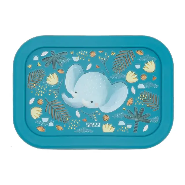 Sassi Φαγητοδοχείο Σιλικόνης με 3 Χωρίσματα Chewy The Elephant 3
