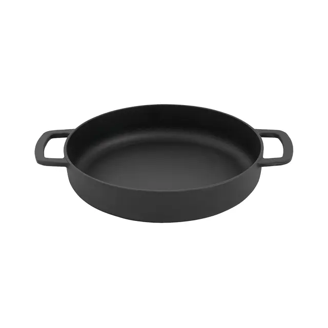 Combekk Sous-Chef Μαντεμένια Σωτέζα με Πλαϊνά Χερούλια 24cm Black