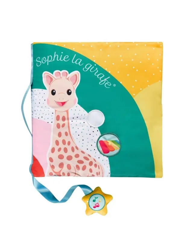 Μεγάλο Υφασμάτινο Βιβλίο Δραστηριοτήτων Sophie La Girafe "Αγγίζω και παίζω" S230852 2