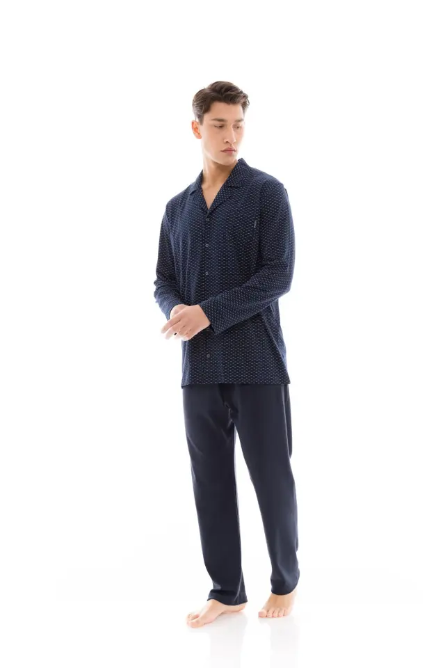 W-M667 - Type - PYJAMA BUTTONED BLUE NIGHT - M 2
