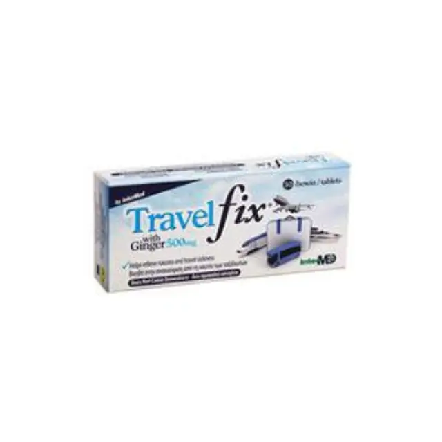 Uni-Pharma Travel Fix Συμπλήρωμα Διατροφής με Εκχύλισμα Ginger 500mg για την Ανακούφιση από τη Ναυτία των Ταξιδιωτών, 10 Δισκία