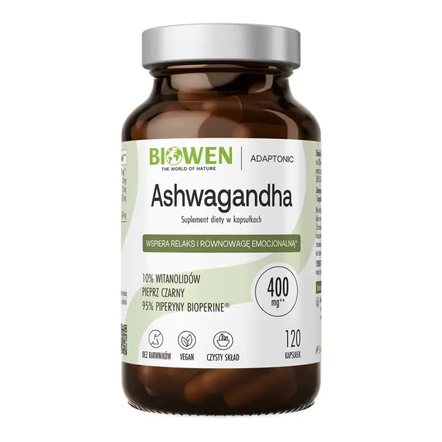 BIOWEN Ashwagandha – food supplement for humans – 120 capsules