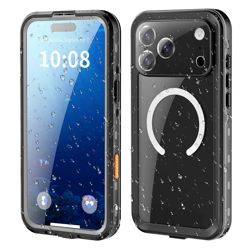 ShellBox - Waterproof IP68 Case - iPhone 18 Pro / iPhone 17 Pro - Black