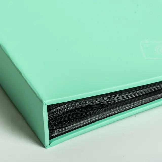 Άλμπουμ με θήκες super 100 διαστάσεις : 18x25cm για 100 φωτογραφίες ,15x21 ,15x23 color pastel μέντα πράσινο CL6910 3
