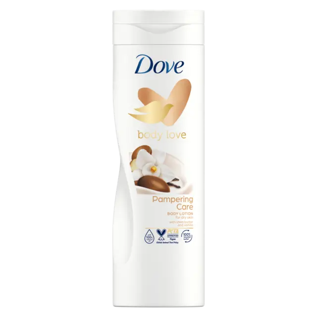 Dove Pampering CARE Ενυδατική Lotion Σώματος με Άρωμα Βανίλια 400ml