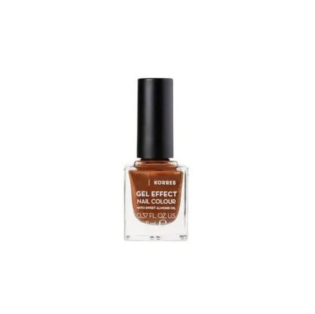 Korres Gel Effect Gloss Βερνίκι Νυχιών Μακράς Διαρκείας Aegean Bronze 66 11ml