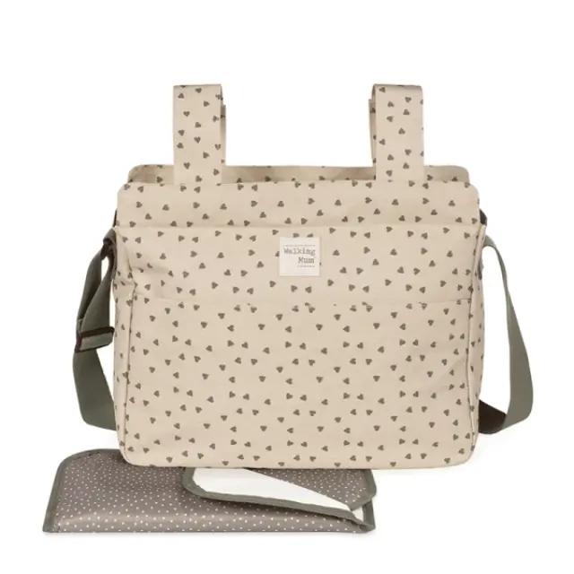 Τσάντα Αλλαξιέρα Poppy Olive Hearts 2