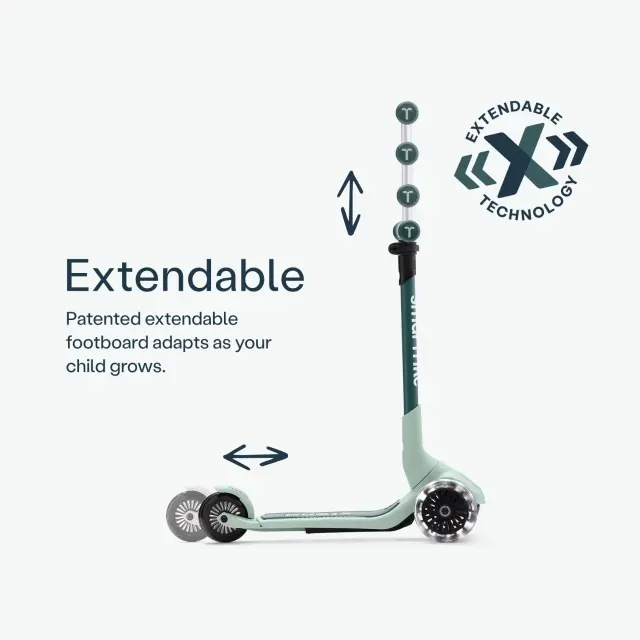 SmarTrike Xtend Mini-Ride Τρίτροχο Πατίνι 4 σε 1 με Κάθισμα Green 12+ Μηνών 3