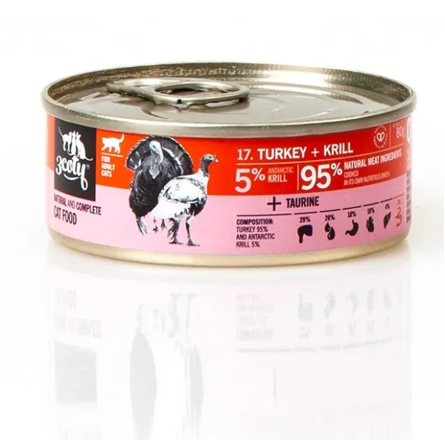 3COTY Turkey with krill - wet cat food - 80g