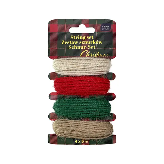 Interdruk Κορδόνι Σετ 4 Χρωμάτων Christmas (376688)