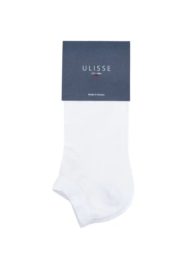 SC-M100-267 - White - SOCKS MEN ULISSE BASIC SHORT - O/S 41-46 2
