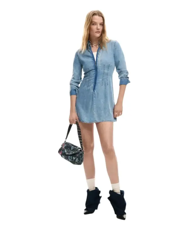 Desigual - Γυναικείο Φόρεμα Mini Lonan 26SWVD03-5007 Μπλε - XS 2