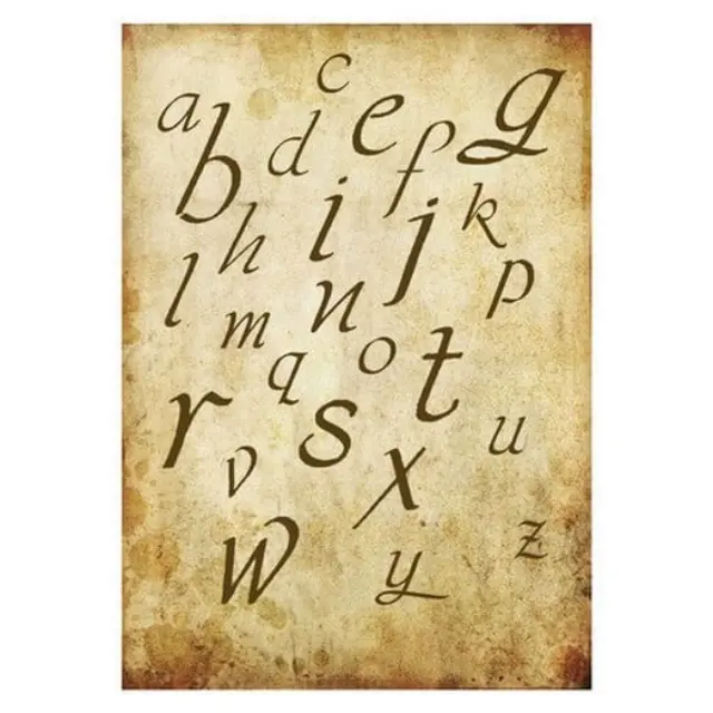 Ριζόχαρτο Stamperia 21x29cm, Vintage γράμματα