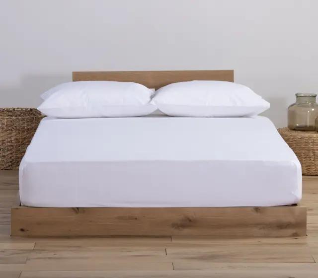 Nef-Nef Homeware Κατωσέντονο Μακό Μονό Με Λάστιχο Jersey Χωρίς Μαξιλαροθήκες 100x200+30 White