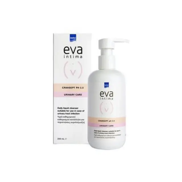 Intermed Eva Intima CranSept pH 3.5 Wash Απαλό Υγρό Καθαρισμού Ευαίσθητης Περιοχής με Εκχύλισμα Κράνμπερι, 250ml