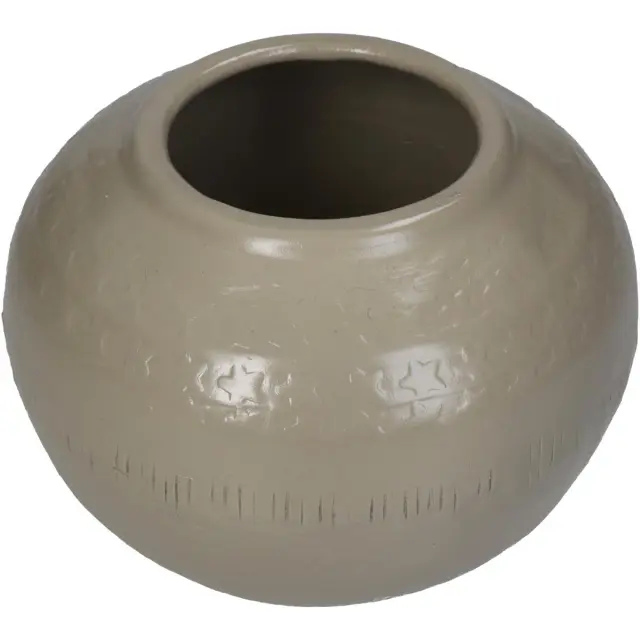 Βάζο Ιβουάρ Αλουμίνιο 14.5x14.5x11cm 3