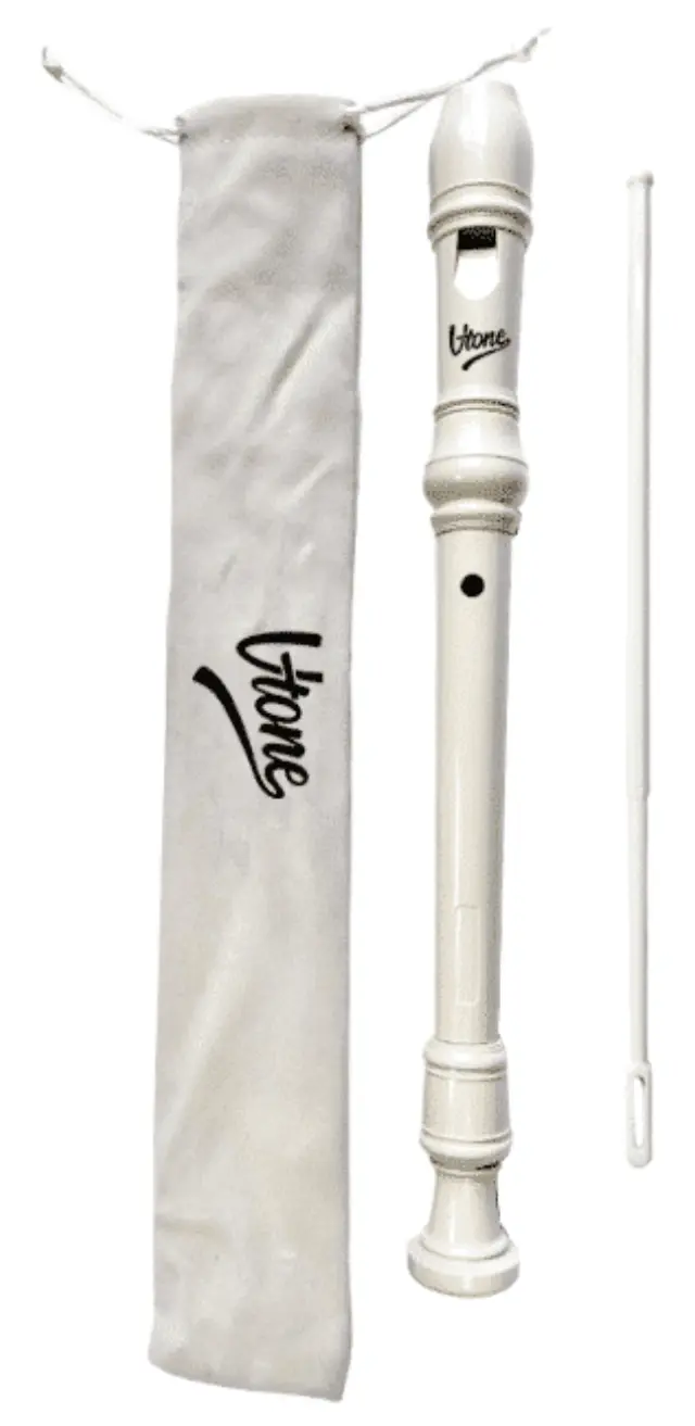 V-TONE FL P1 white soprano flute recorder cleaning rod cover learning set