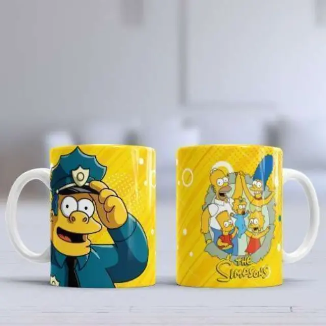 Kούπα κεραμική λευκη 330ml Simpsons - Clancy Gorgori η κούπα είναι με συσκευασία δώρου