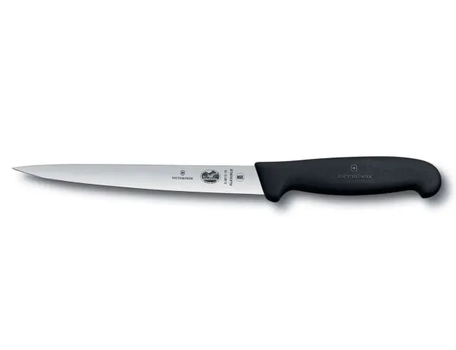 Μαχαίρι φιλεταρίσματος για ψάρι Victorinox Fibrox με εξτρα εύκαμπτη λάμα και μήκος λεπίδας 18cm - Black5.3813.18 2