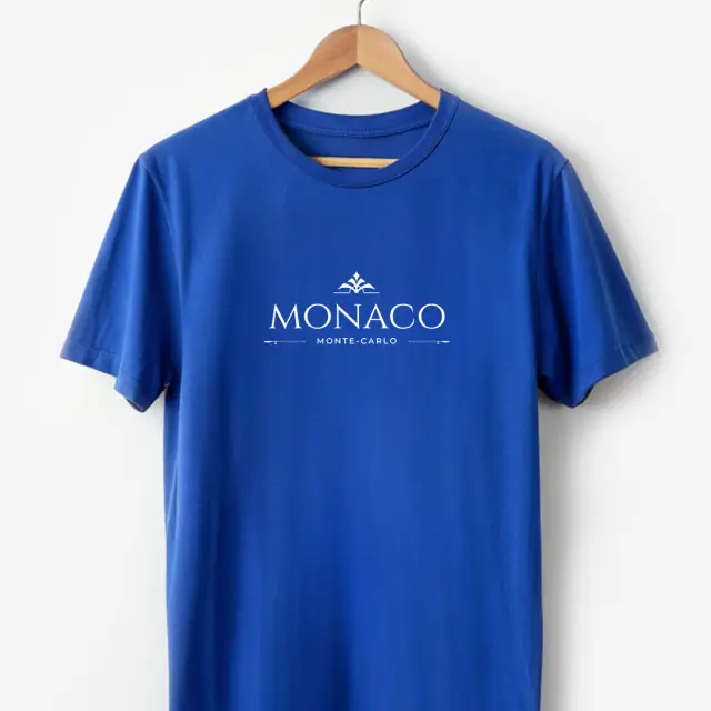 T-shirt Noshame® Μπλέ με τύπωμα Monaco - 122567 - XXL 2