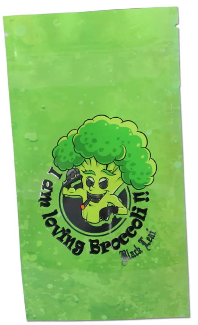 Σακουλάκι Ασφαλείας Mylar Zip Bag - Broccoli (192x102mm)
