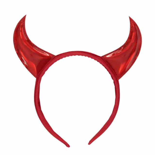 Στέκα Κόκκινος Διάβολος Devil Horns Red Headband