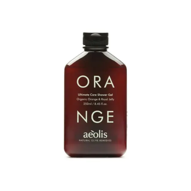 Aeolis Orange Ultimate Care Shower Gel Αφρόλουτρο με Βιολογικό Πορτοκάλι και Βασιλικό Πολτό, 250ml
