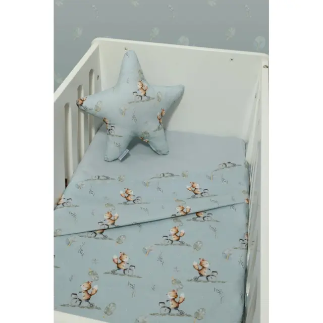 Σεντόνια Λίκνου Σετ 2τ -75x110-100% Βαμβάκι Des -429 Oliver Baby