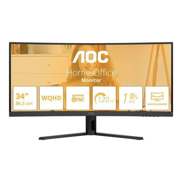 AOC Monitor 34" CU34B3E VA UWQHD (CU34B3E)