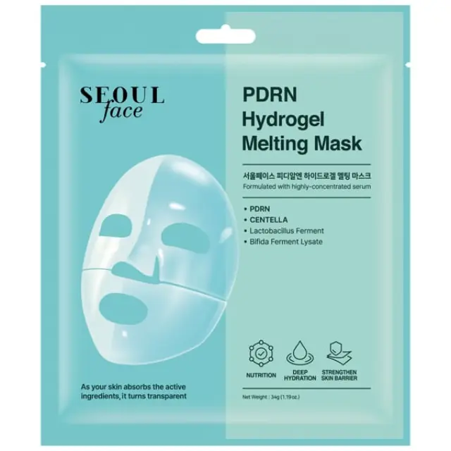 Dermal Seoul Face PDRN Hydrogel Melting Mask Μάσκα Προσώπου για Ενυδάτωση & Επανόρθωση, 1τεμ